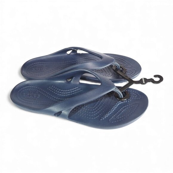 Crocs Kadee II Summer Thong Sandals Women's 6 Navy - Picture 5 of 6